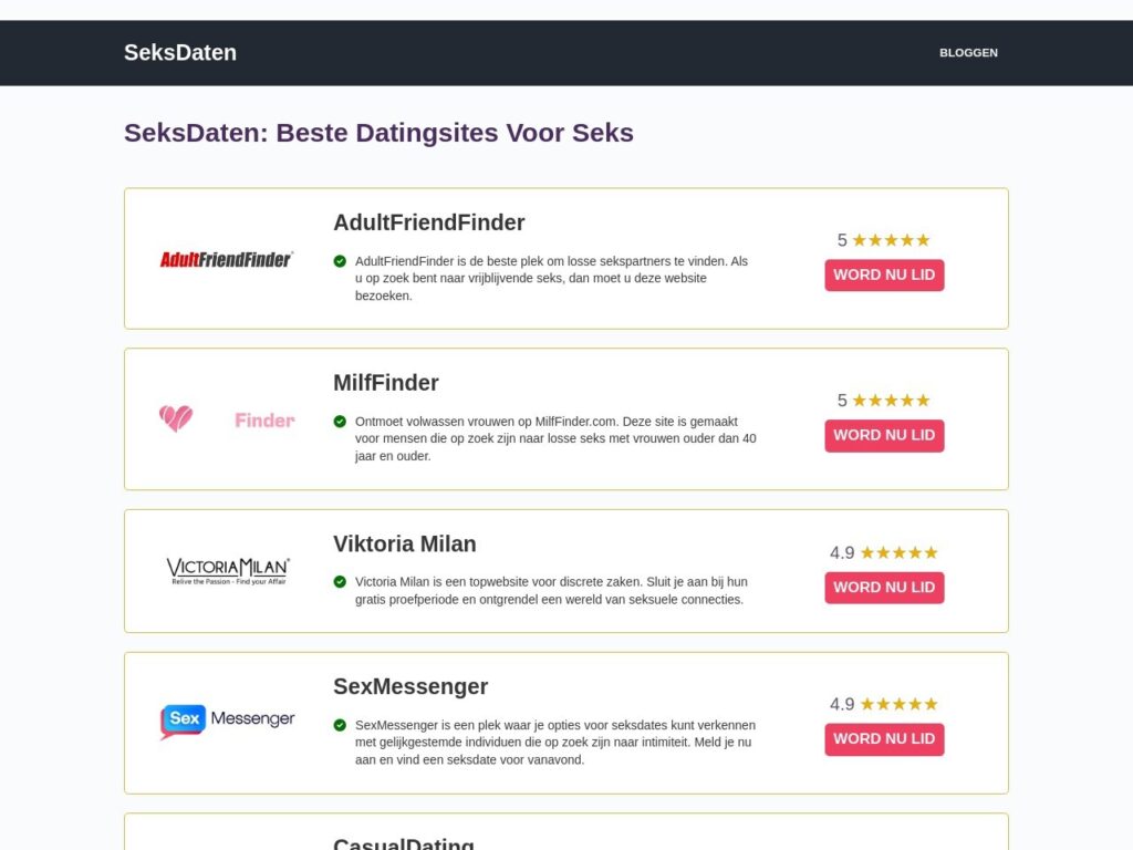 Seksdaten And Similar Sex Dating Sites The Porn Bin