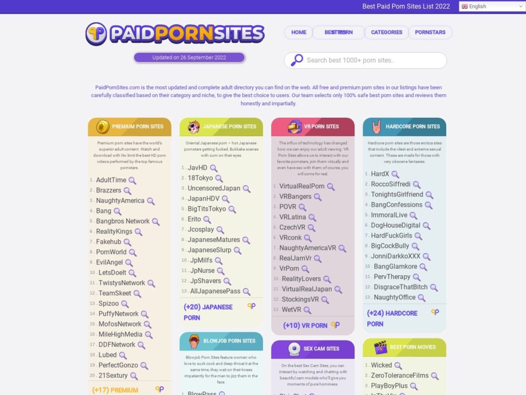 Paid Porn Sites And Similar Porn Directories The Porn Bin