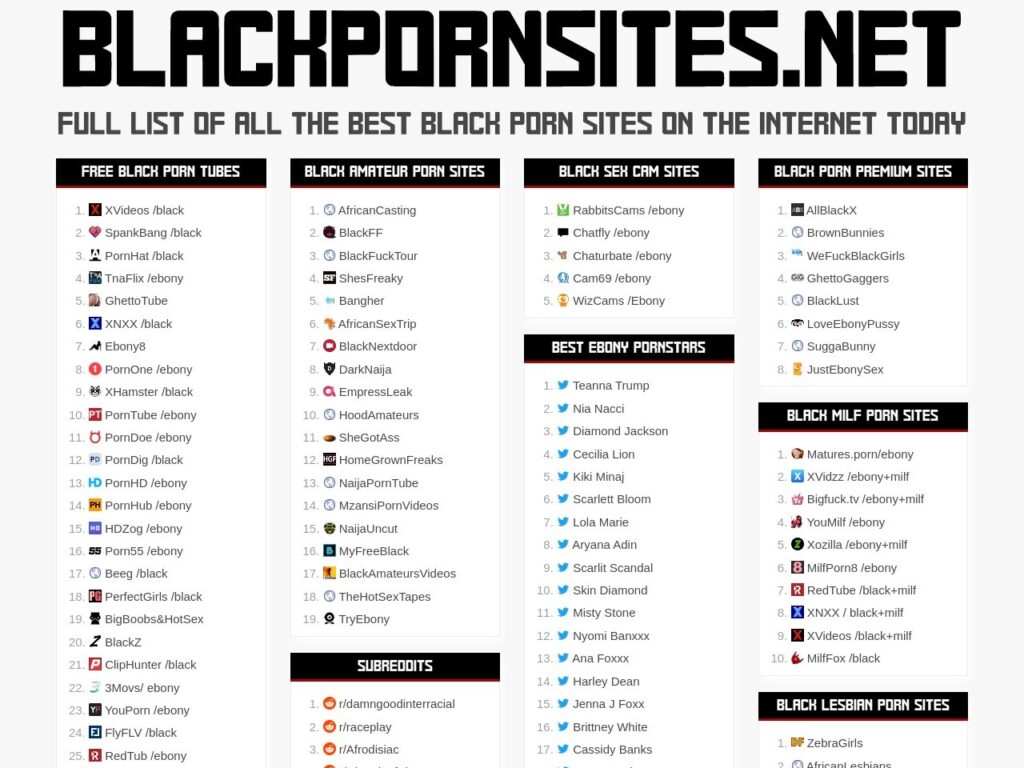 best black porn websites