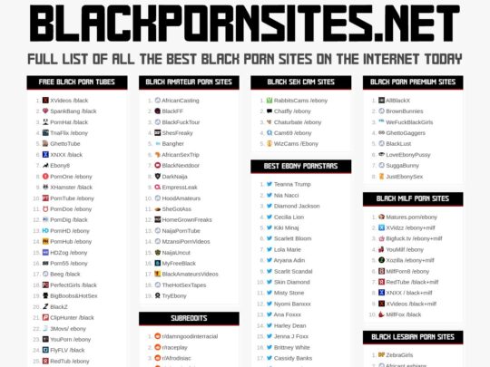 Black Porn Sites